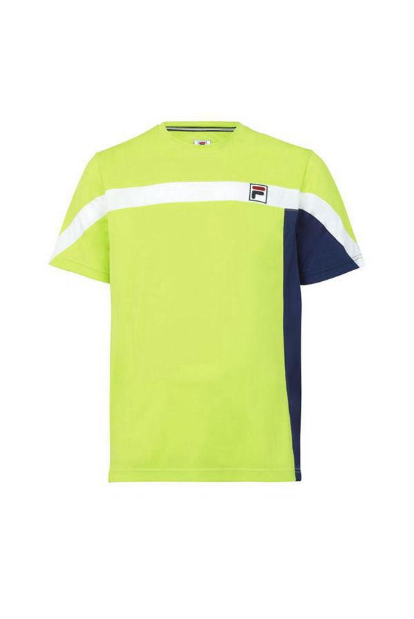 Tops Fila Homem Luz Verdes/Azul Marinho/Branco - Fila Plr Crew Outlet Portugal,AYBJ-60457